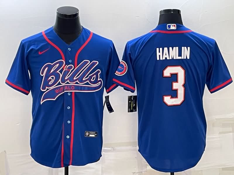 Buffalo Bills Blue MLB&NFL Jersey