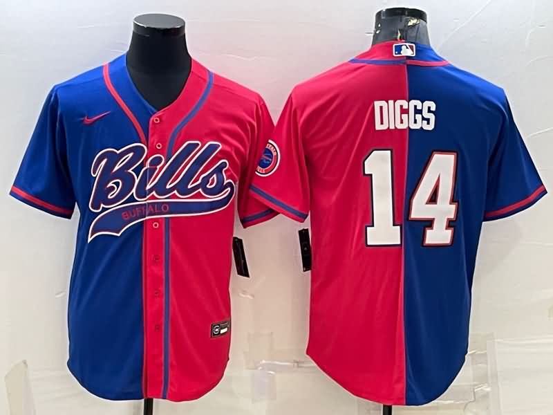 Buffalo Bills Blue Red MLB&NFL Jersey