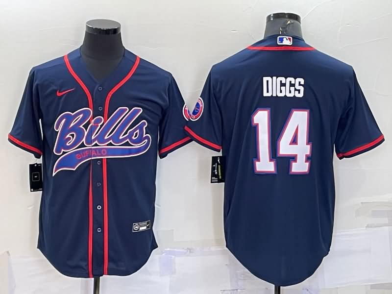 Buffalo Bills Dark Blue MLB&NFL Jersey