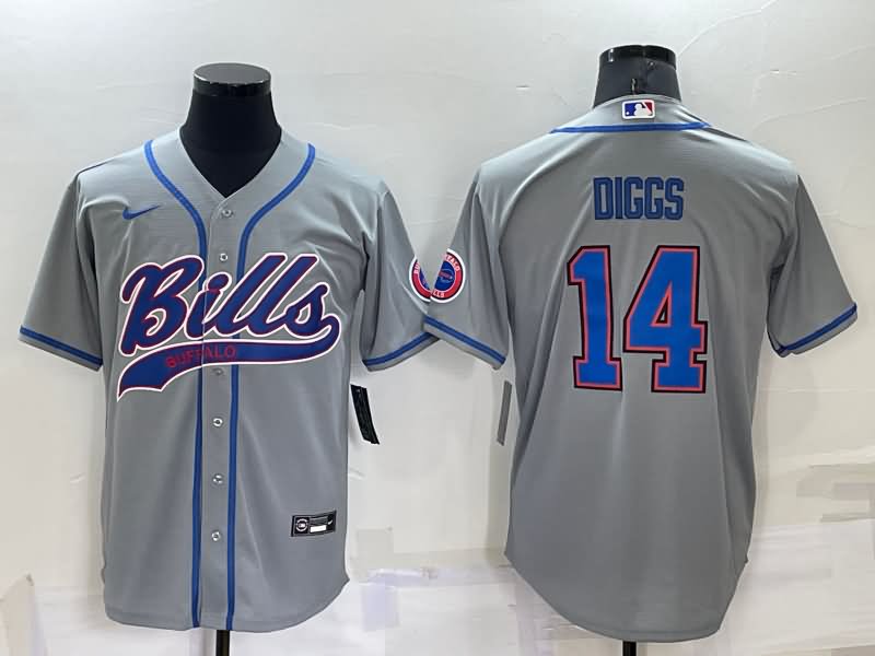 Buffalo Bills Grey MLB&NFL Jersey