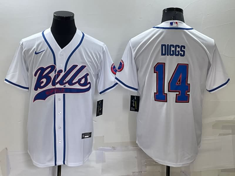 Buffalo Bills White MLB&NFL Jersey