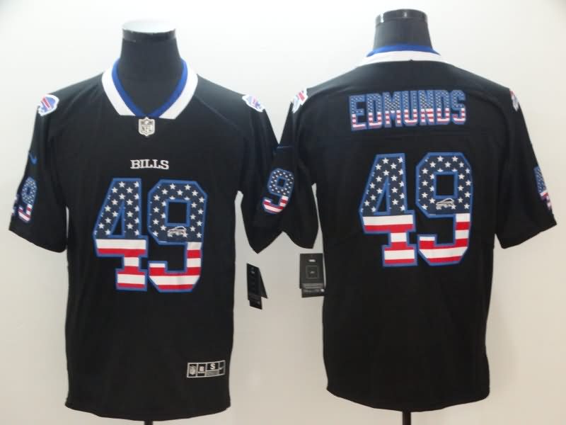 Buffalo Bills Black USA Flag NFL Jersey