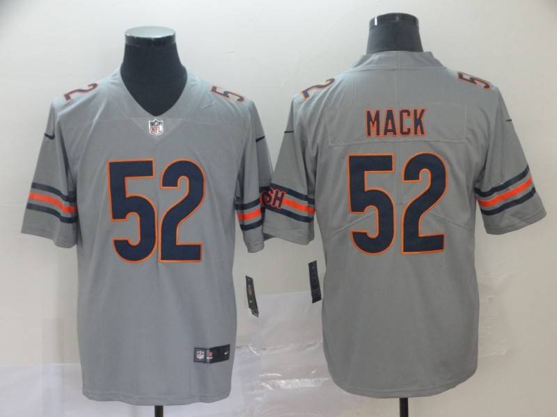 Chicago Bears Grey Inverted Legend NFL Jersey