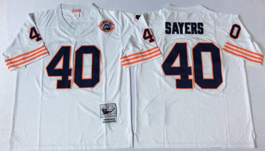 Chicago Bears White Retro NFL Jersey