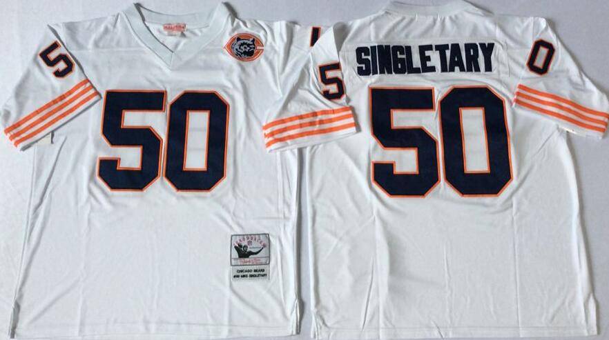 Chicago Bears White Retro NFL Jersey