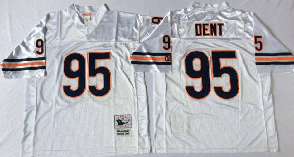 Chicago Bears White Retro NFL Jersey 02