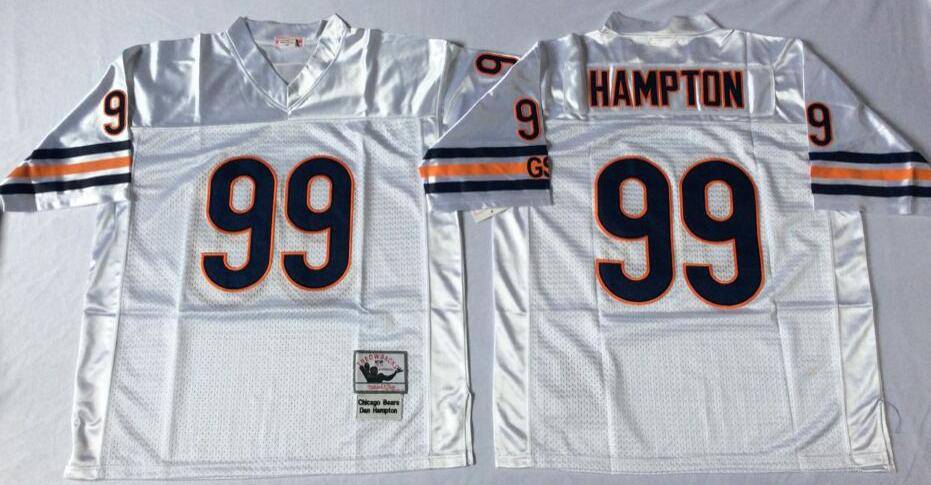 Chicago Bears White Retro NFL Jersey 02