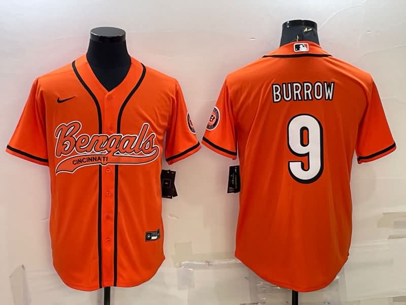 Cincinnati Bengals Orange MLB&NFL Jersey