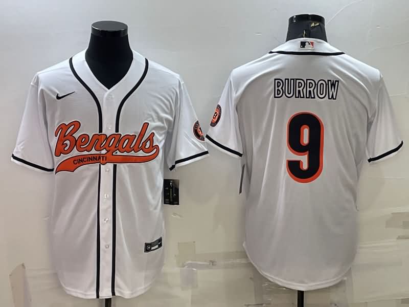 Cincinnati Bengals White MLB&NFL Jersey