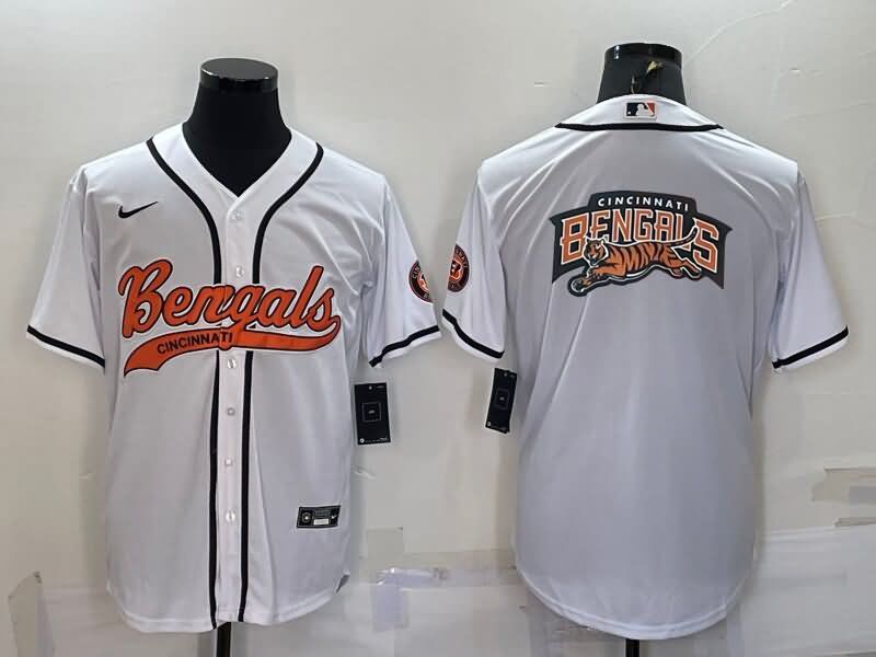 Cincinnati Bengals White MLB&NFL Jersey