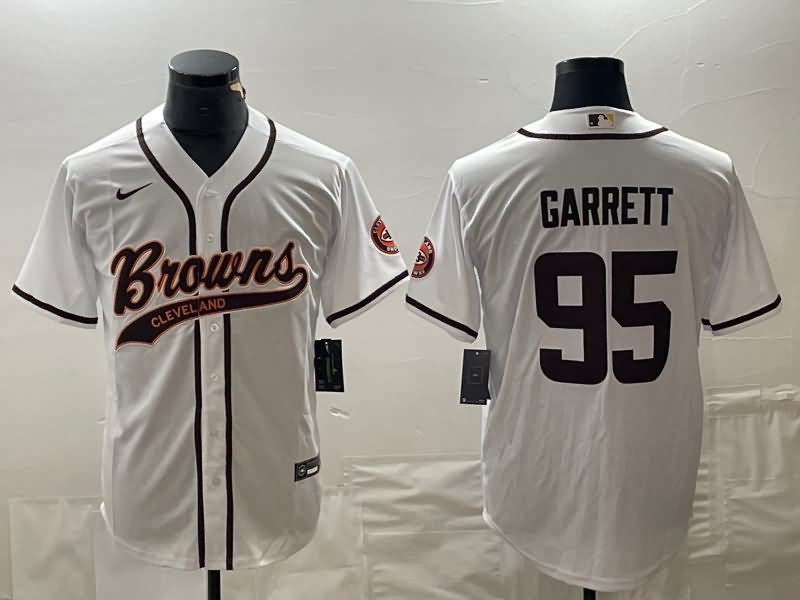 Cleveland Browns White MLB&NFL Jersey