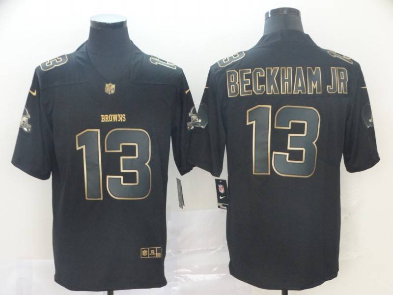 Cleveland Browns Black Gold Vapor Limited NFL Jersey