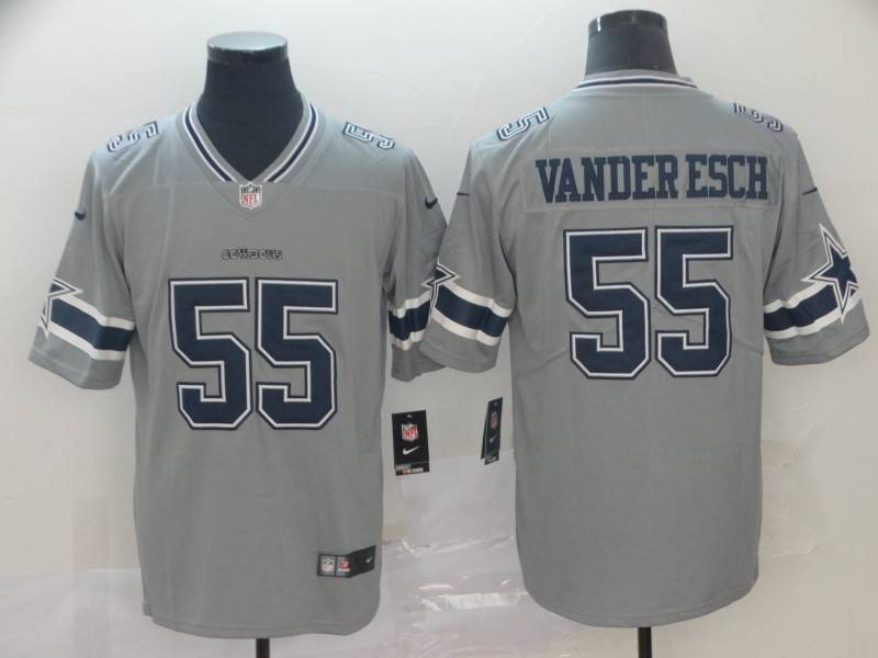 Dallas Cowboys Grey Inverted Legend NFL Jersey