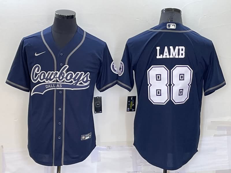 Dallas Cowboys Dark Blue MLB&NFL Jersey