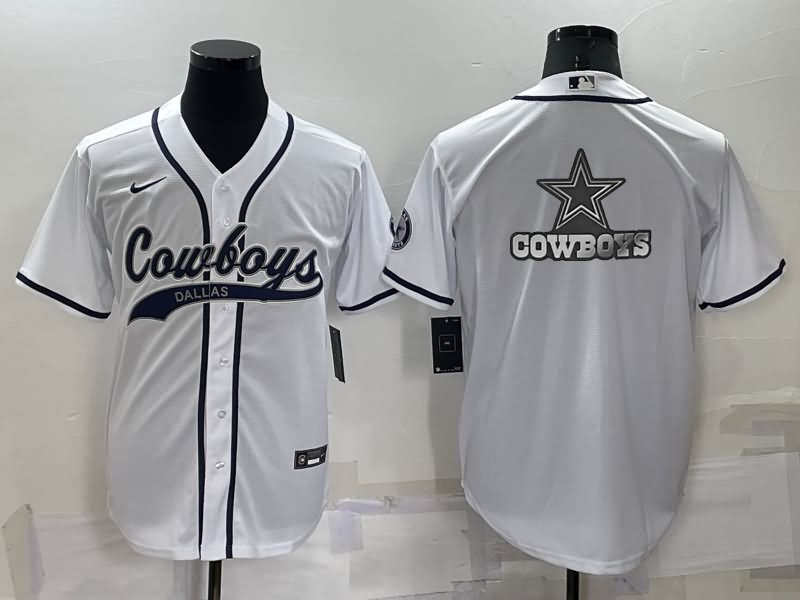 Dallas Cowboys White MLB&NFL Jersey