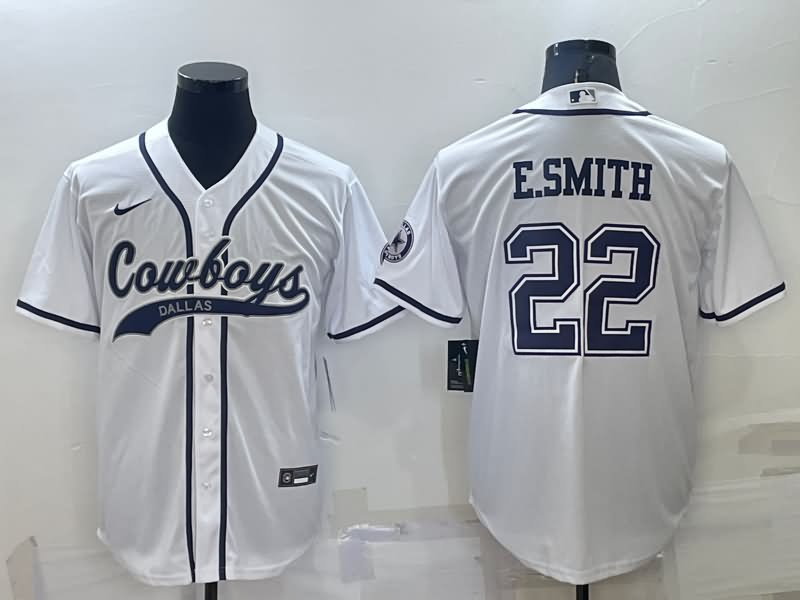 Dallas Cowboys White MLB&NFL Jersey