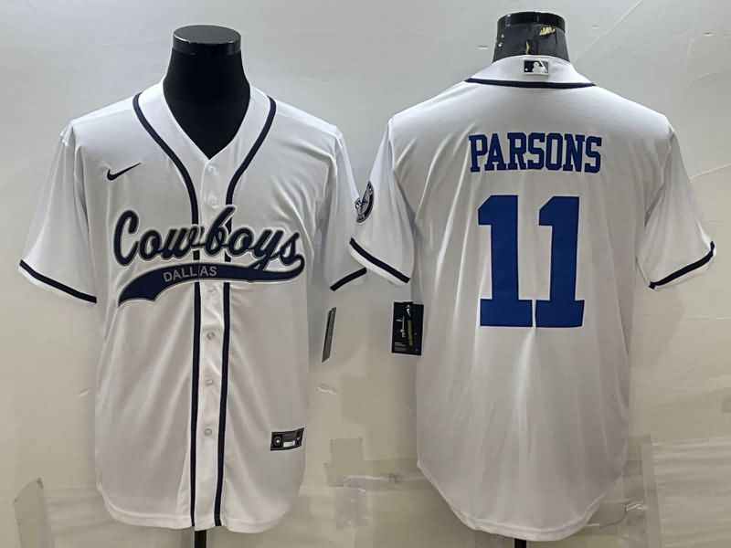 Dallas Cowboys White MLB&NFL Jersey 02