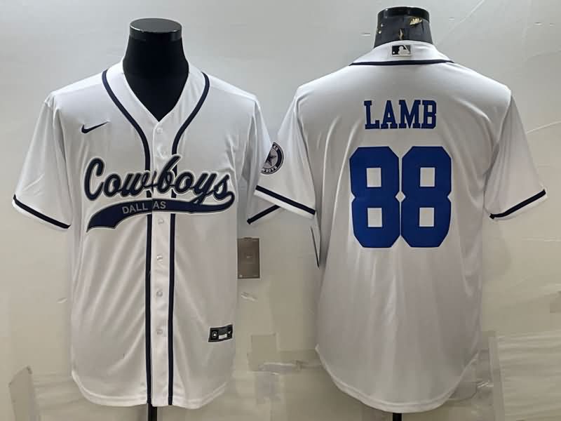 Dallas Cowboys White MLB&NFL Jersey 02