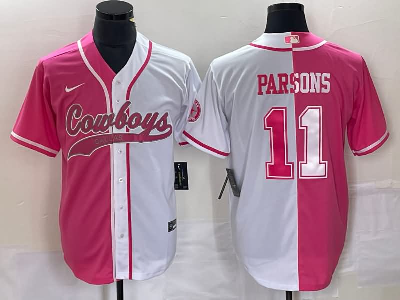 Dallas Cowboys White Pink MLB&NFL Jersey