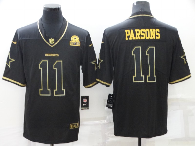 Dallas Cowboys Black Gold Retro NFL Jersey