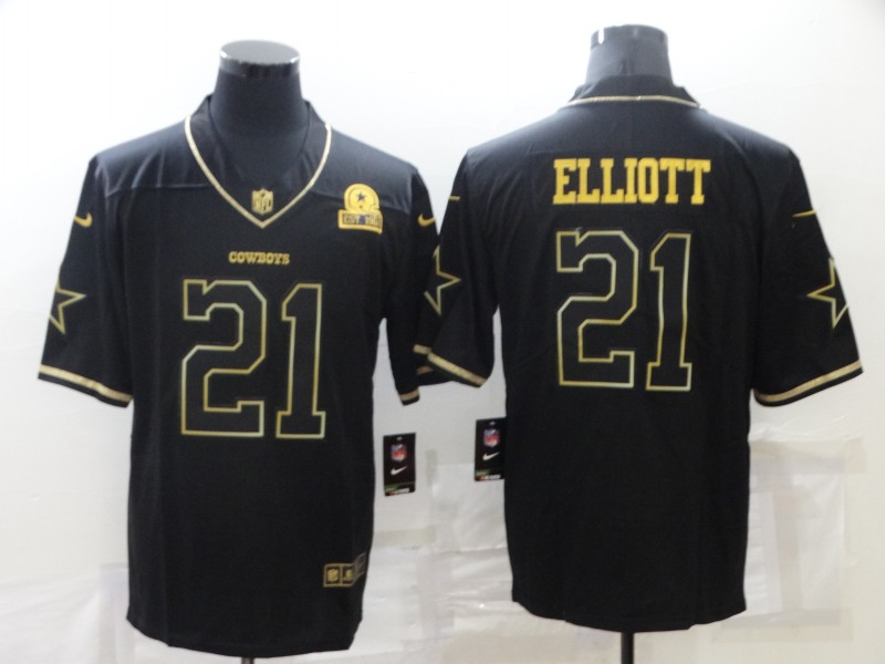 Dallas Cowboys Black Gold Retro NFL Jersey