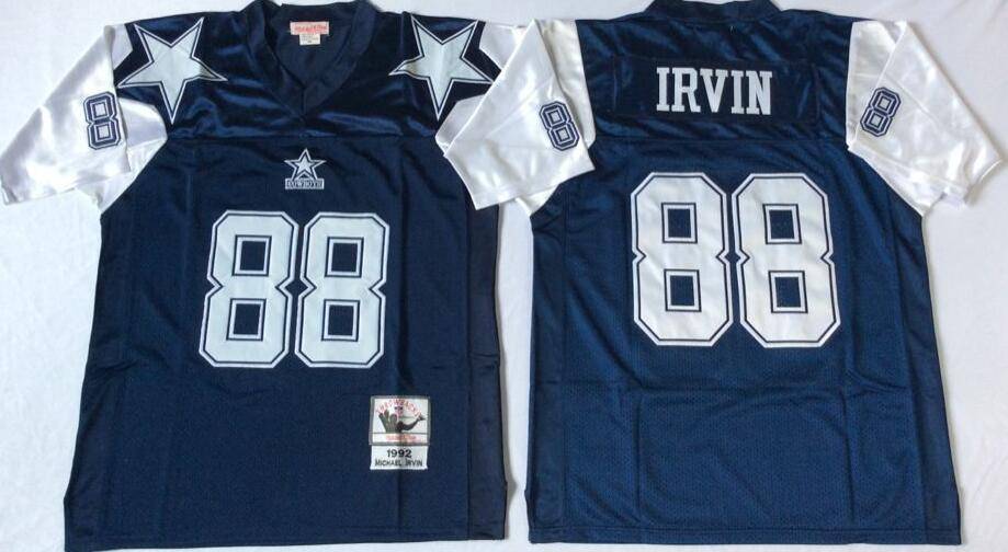 Dallas Cowboys Dark Blue Retro NFL Jersey 02