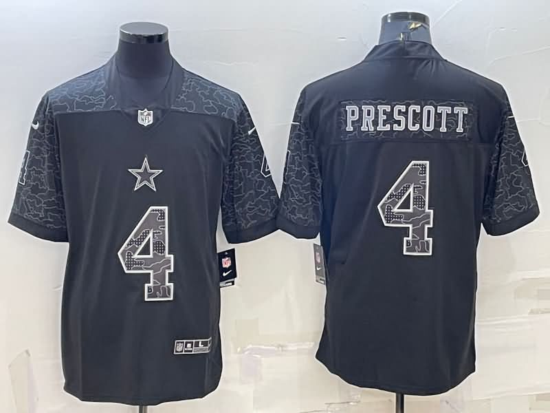 Dallas Cowboys Black RFLCTV NFL Jersey