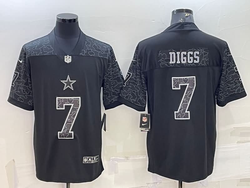 Dallas Cowboys Black RFLCTV NFL Jersey