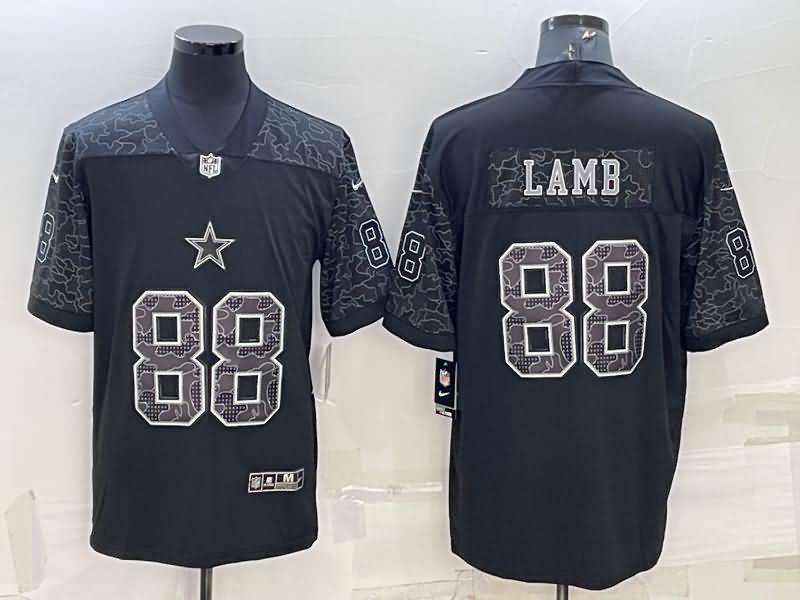 Dallas Cowboys Black RFLCTV NFL Jersey