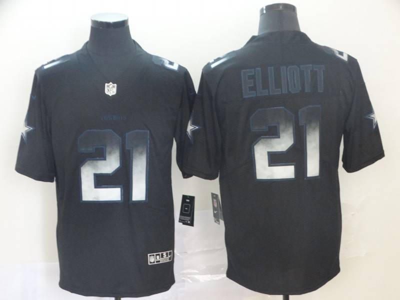 Dallas Cowboys Black Smoke Fashion NFL Jersey