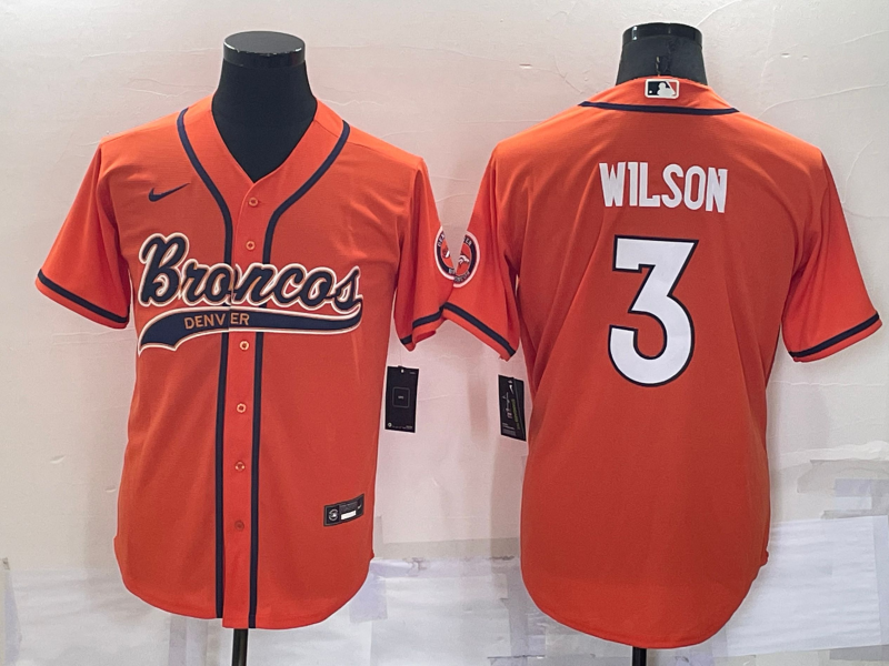 Denver Broncos Orange MLB&NFL Jersey