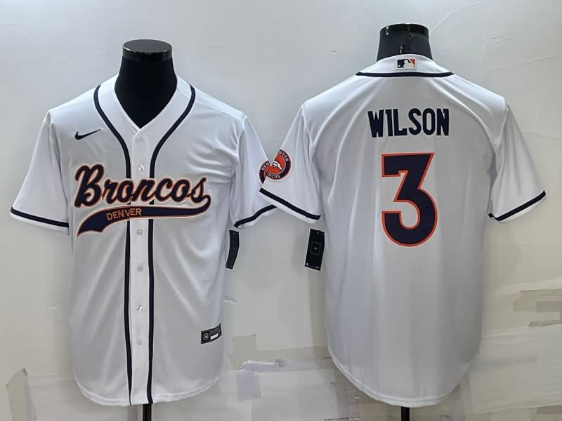 Denver Broncos White MLB&NFL Jersey