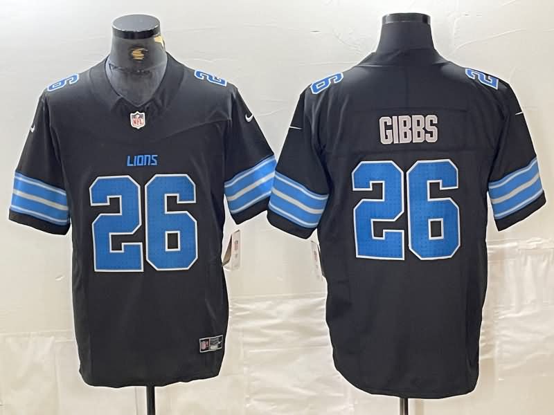 Detroit Lions Black NFL Jersey 02