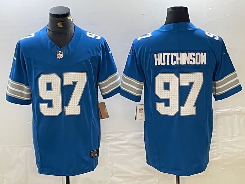 Detroit Lions Blue NFL Jersey 03