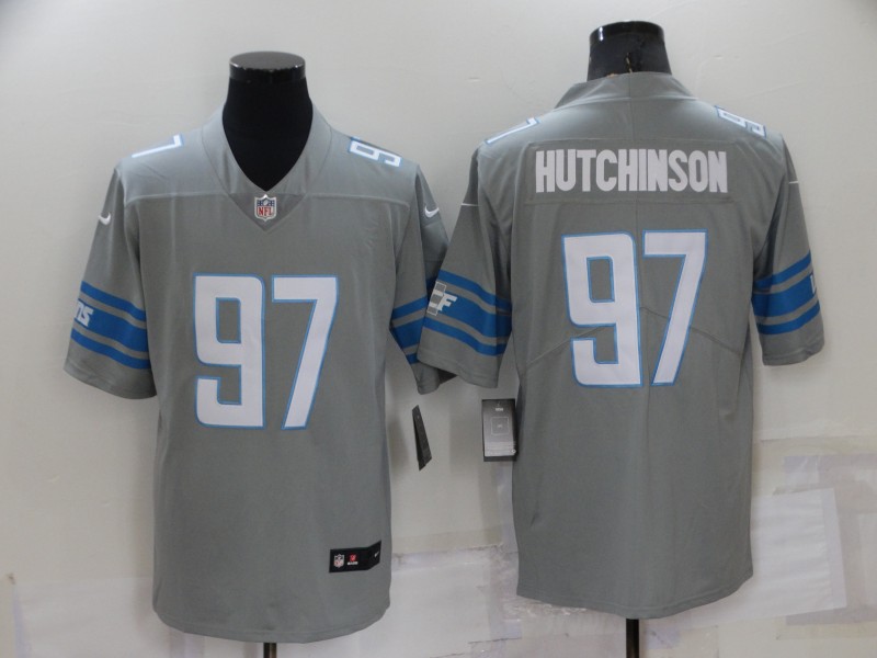 Detroit Lions Grey NFL Jersey