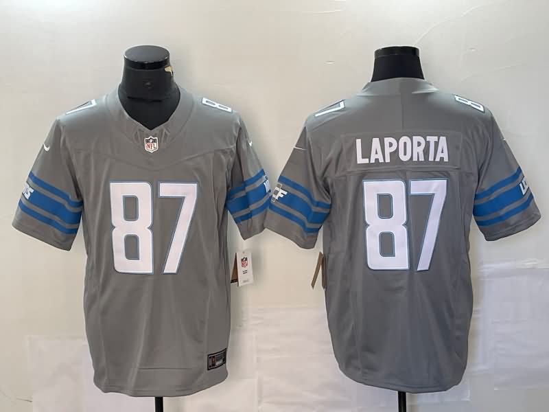 Detroit Lions Grey NFL Jersey 02