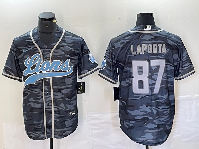 Detroit Lions Camouflage MLB&NFL Jersey