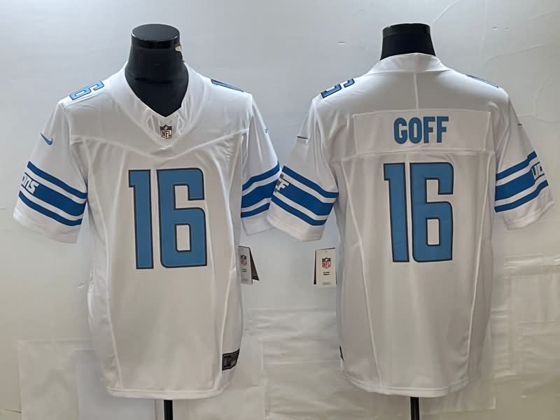 Detroit Lions White NFL Jersey 02