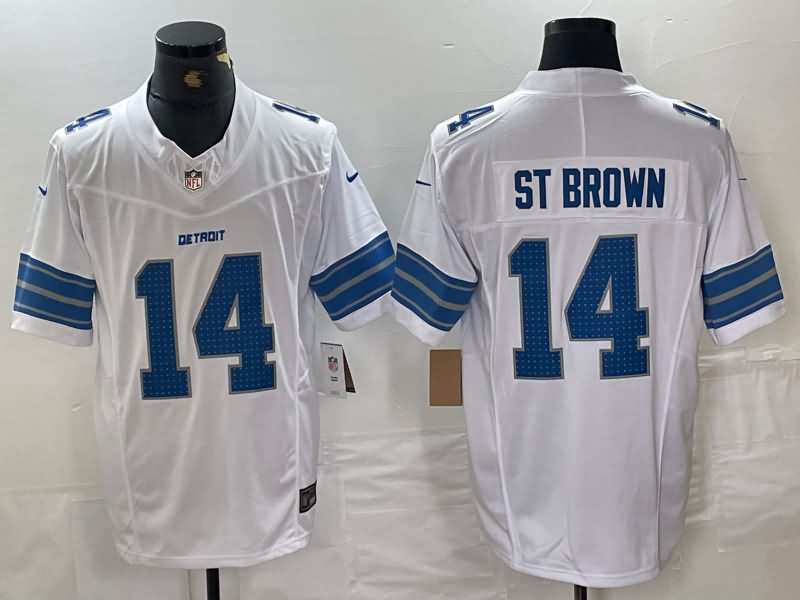 Detroit Lions White NFL Jersey 03