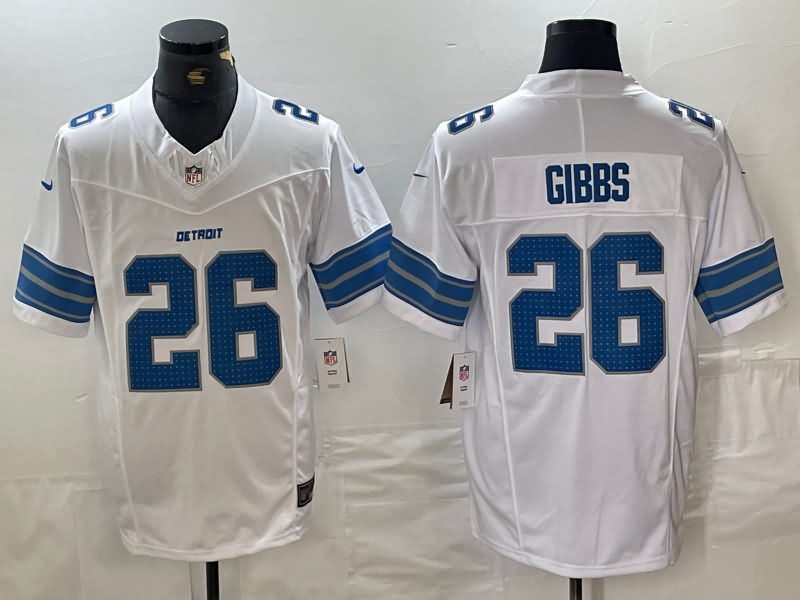 Detroit Lions White NFL Jersey 03