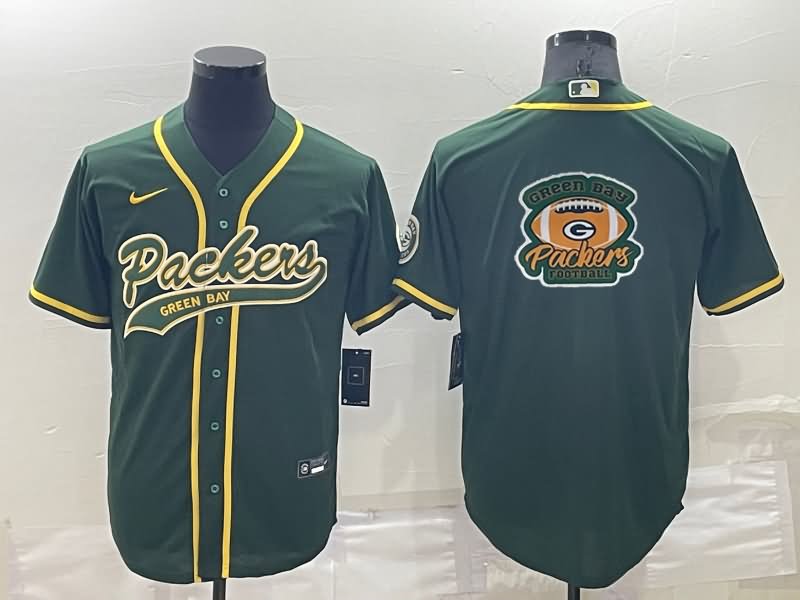 Green Bay Packers Green MLB&NFL Jersey