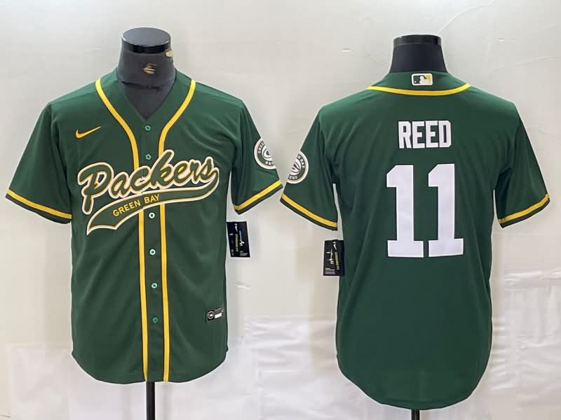 Green Bay Packers Green MLB&NFL Jersey