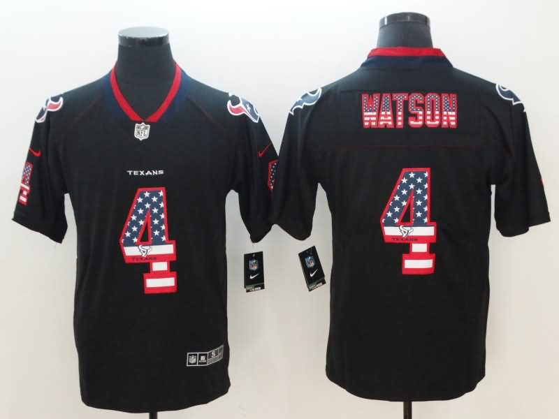 Houston Texans Black USA Flag NFL Jersey