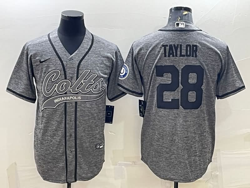 Indianapolis Colts Grey MLB&NFL Jersey 03