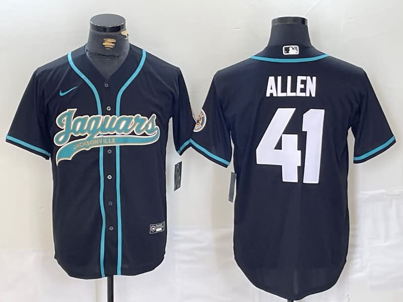 Jacksonville Jaguars Black MLB&NFL Jersey