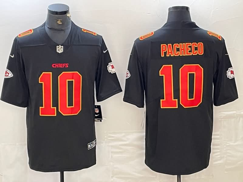 Kansas City Chiefs Black Gold NFL Jersey 04