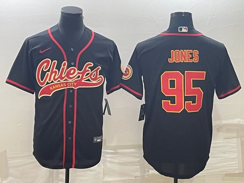 Kansas City Chiefs Black MLB&NFL Jersey