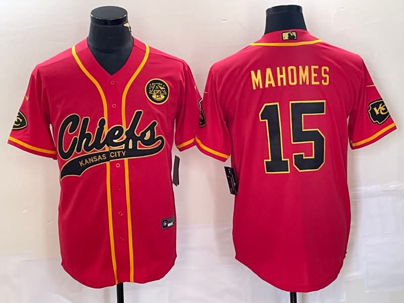 Kansas City Chiefs Red MLB&NFL Jersey 03