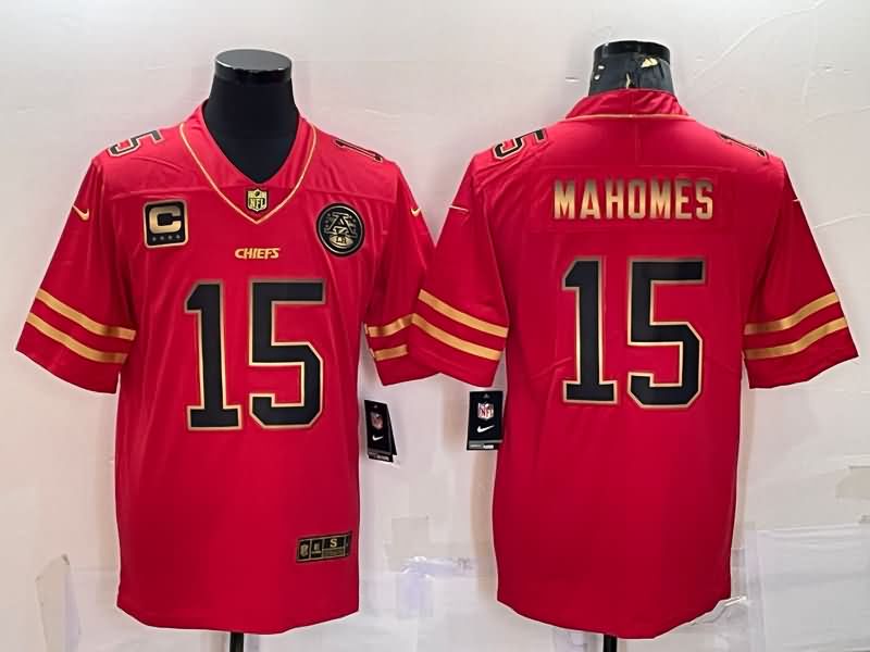 Kansas City Chiefs Red Gold NFL Jersey