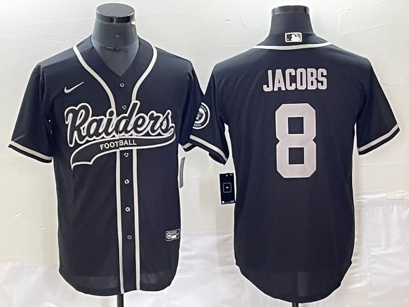 Las Vegas Raiders Black MLB&NFL Jersey